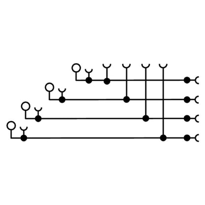 1906970000 - Dark Beige 2.5mm² Feed-Through Terminal for Modular Applications  (Pack of 50)