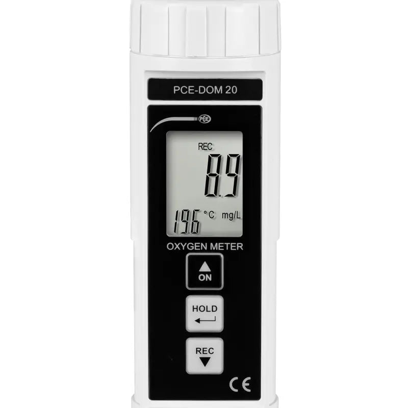 PCE-DOM 20 - Oxygen Content Meter for Water & Air with Temp Compensation