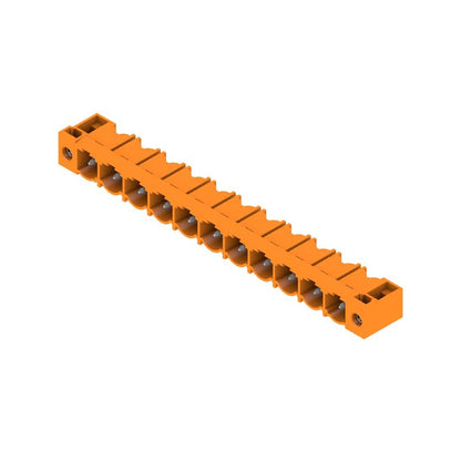 1124390000 - 11-Pole 7.62mm Male PCB Connector, 3.2mm Pins, Orange  (Pack of 18)