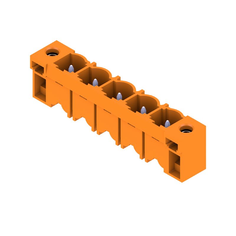 1141010000 - 7.62mm Male Header PCB Connector, Orange, 5 Poles 3.2mm  (Pack of 36)