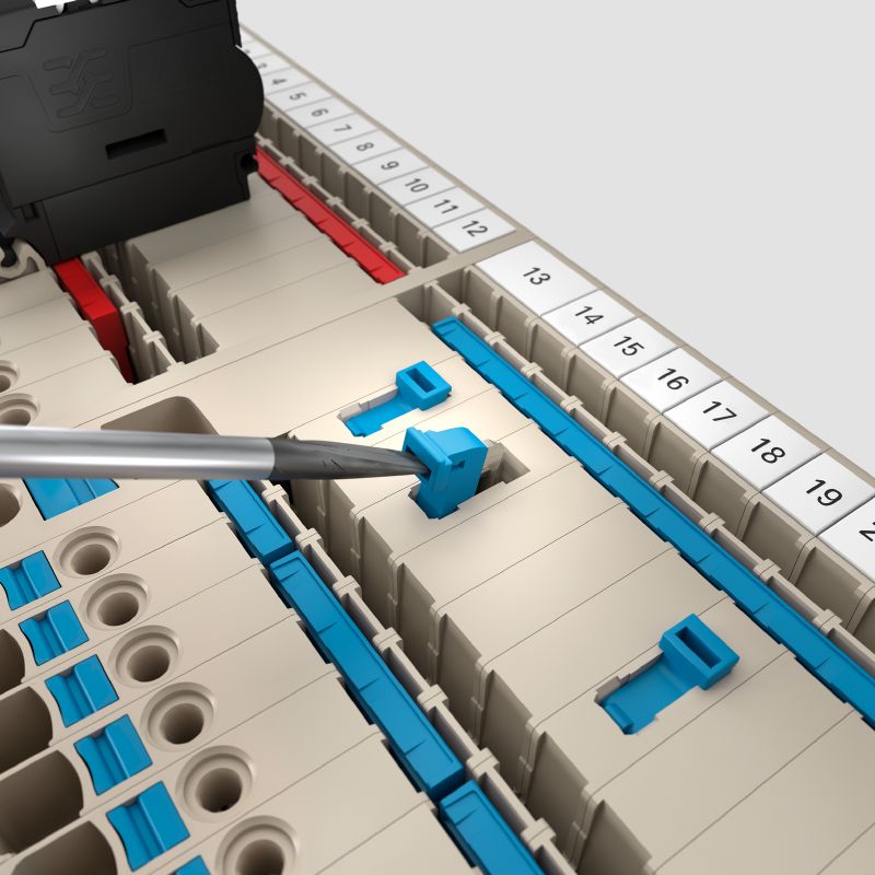 2582520000 - Blue Push-In Terminal, 4mm², 250V, 20A, Compact Design  (Pack of 50)