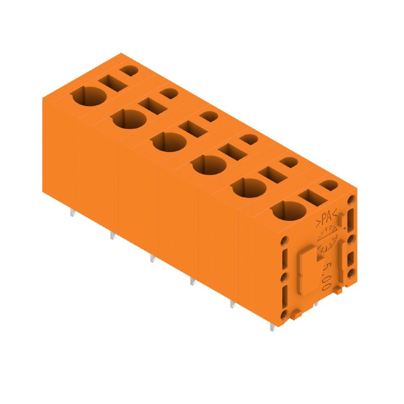 2774800000 - Orange 6-Pole PCB Terminal, 7.50mm Pitch, 180° Connection  (Pack of 30)