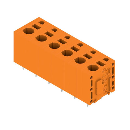2774800000 - Orange 6-Pole PCB Terminal, 7.50mm Pitch, 180° Connection  (Pack of 30)