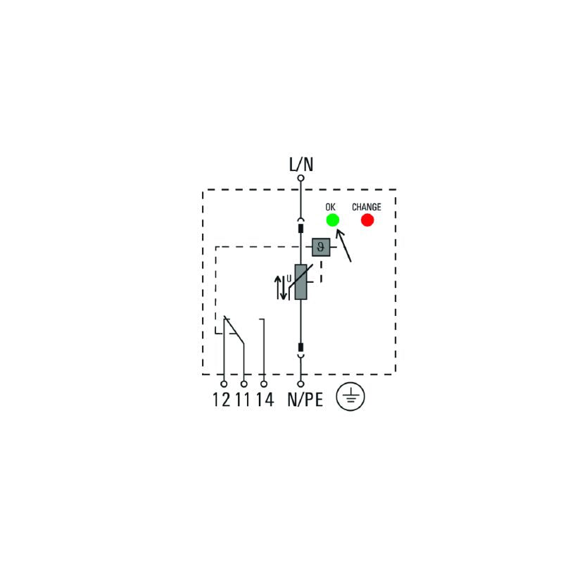 2736420000 - Low Voltage Surge Arrester for Single-Phase Systems