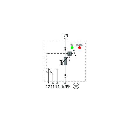 2736420000 - Low Voltage Surge Arrester for Single-Phase Systems