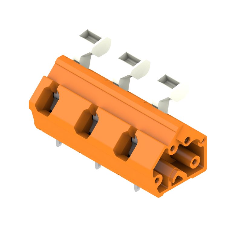1953940000 - 3-Pole PCB Terminal with 3.5mm Solder Pin, Orange Finish  (Pack of 100)