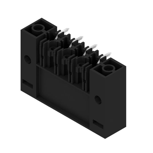 1931500000 - 4-Pole 7.62mm Black PCB Connector with Screw Flange  (Pack of 36)