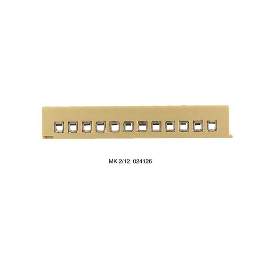 0241260000 - Beige Terminal Strip, 24 Connections, 2.5mm², 24A, 125V  (Pack of 50)