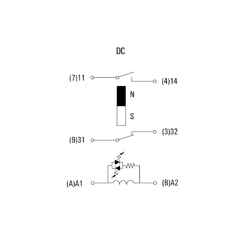1220070000 - 110V DC Relay with 1 NO & 1 NC Contact  (Pack of 10)