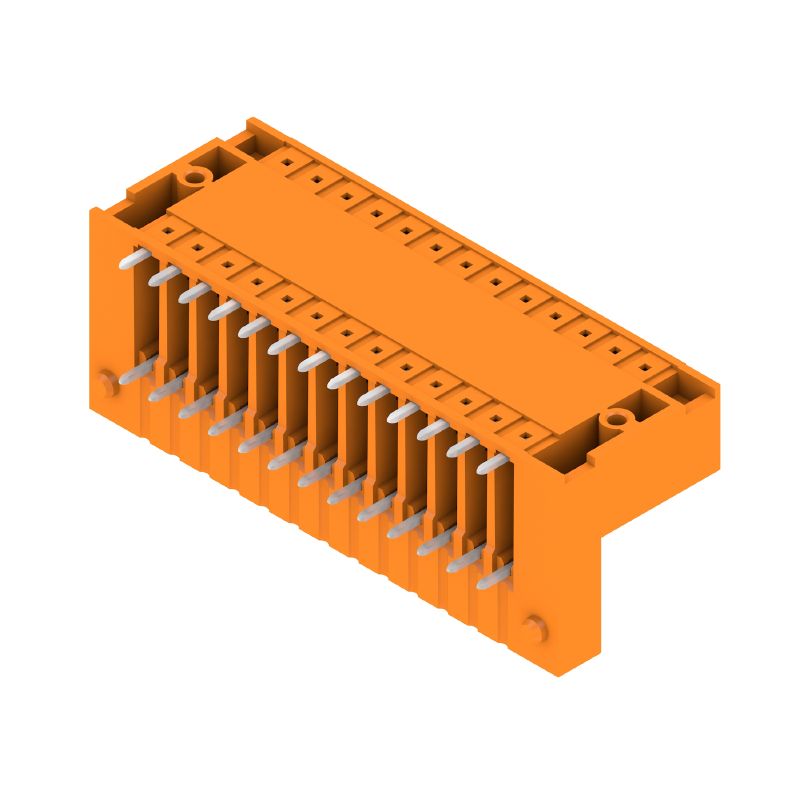 1032690000 - 26-Pole 3.81mm Male PCB Connector with Flange, Tinned Orange  (Pack of 20)