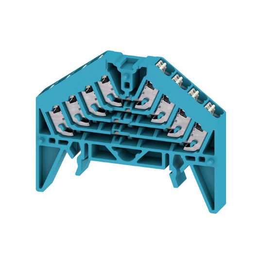 1173920000 - Blue 4-Level Patch Distributor for TS 35x15 Rail  (Pack of 20)