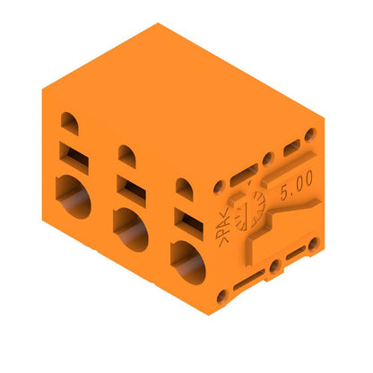 2667430000 - 3-Pole Orange Terminal Block, 7.50mm Pitch, 2.5mm² Clamping  (Pack of 65)