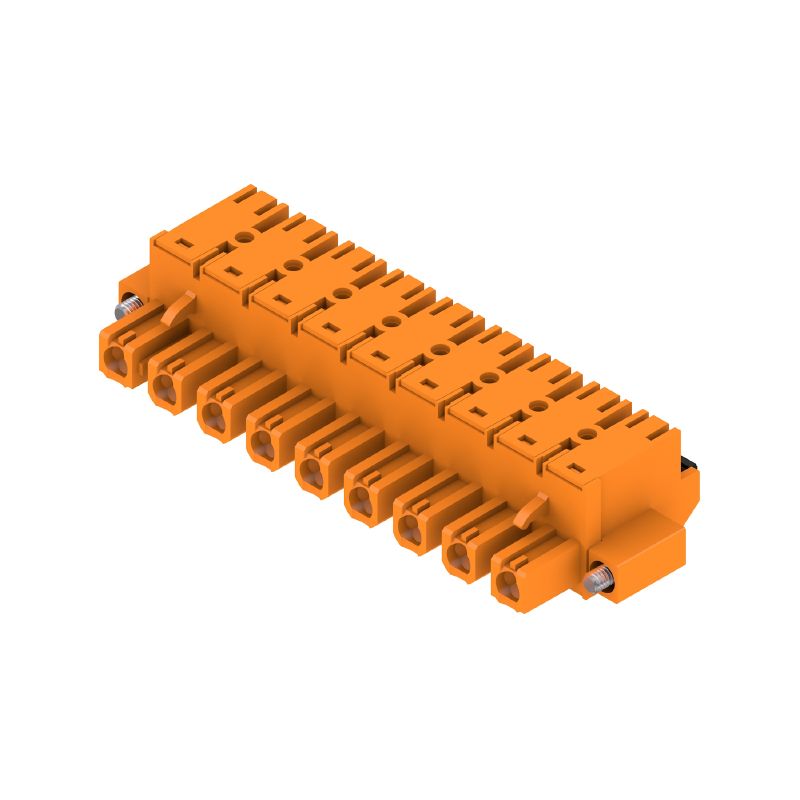 1230290000 - 9-Pole 180° PCB Female Connector with Push-In Design  (Pack of 18)