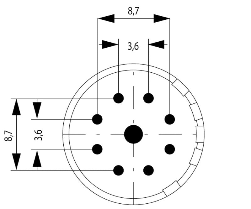1170060000 - Durable 9-Pole Connector Insert for Various Applications