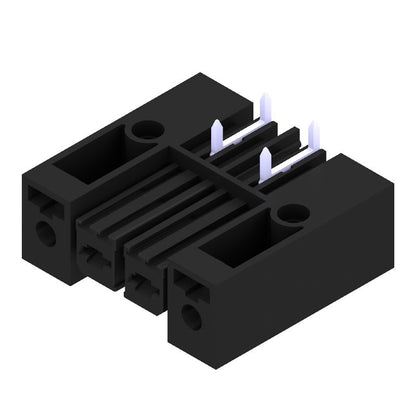 1929520000 - 7.62mm PCB Female Header Connector with 2 Poles and Black Flange  (Pack of 100)