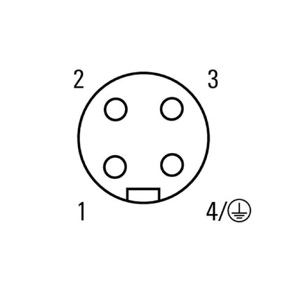 1812480000 - 7/8" Field-Attachable Connector, IP67 Rated, 9A Capacity