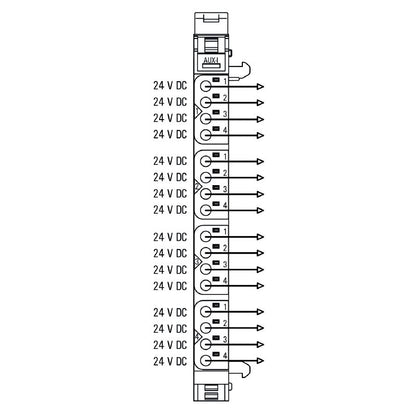 1334770000 - UR20-16AUX-I IP20 Remote I/O Module, 128mm Height