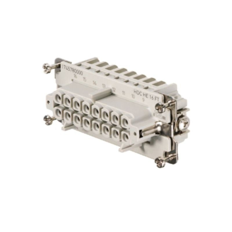 1745780000 - 16-Pole 500V Female Insert with Tension-Clamp Connection
