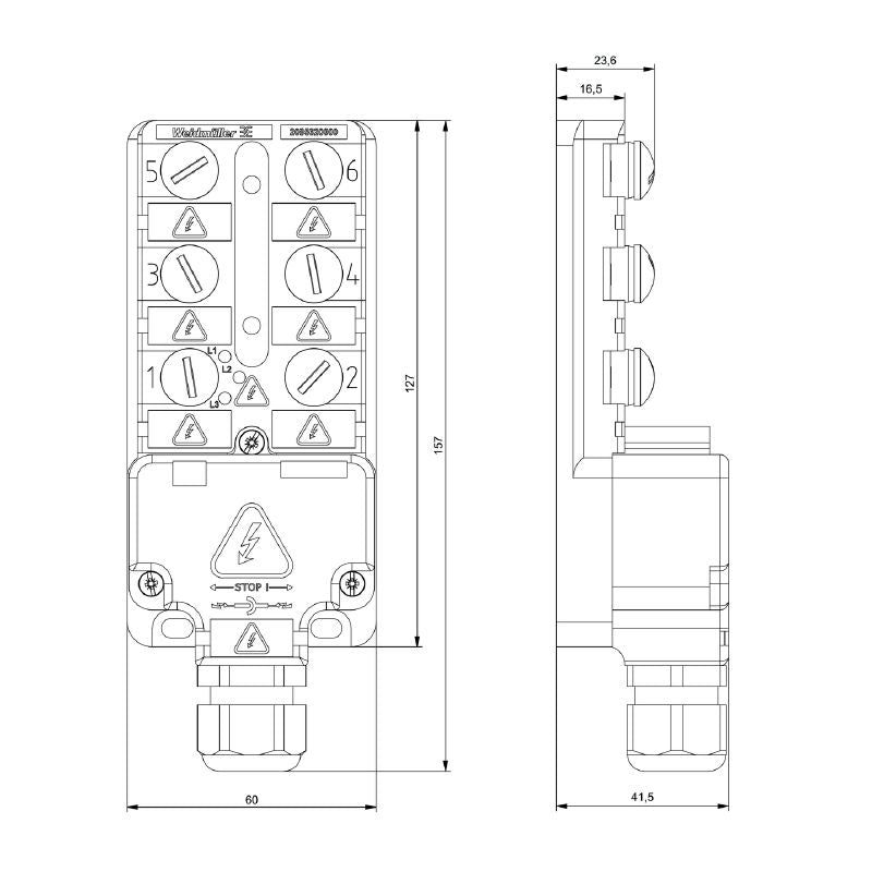 2085620000 - M12 IP68 Connector, 400V, -20 to 80°C, Robust Design