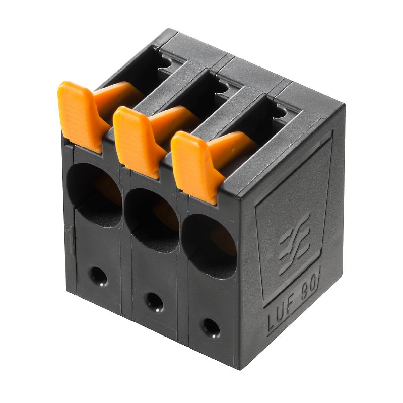1988610000 - 10mm Black PCB Terminal Block, 3-Pole, 5mm Pins  (Pack of 40)