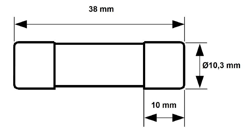 2783220000 - 10x38mm 8A Photovoltaic Fuse for 1000V Systems  (Pack of 10)