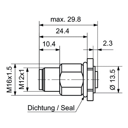 2830770000 - High-Performance 12A Connector with Gold-Plated Contacts, IP65-IP68
