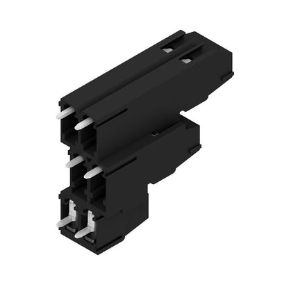 1769930000 - 5.08mm Terminal Block, 6 Poles, 90° Angle, Black Solder Pins  (Pack of 50)