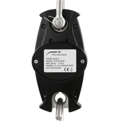 PCE-HS 60N - Durable Crane Scale 60kg with LCD & Hold Function