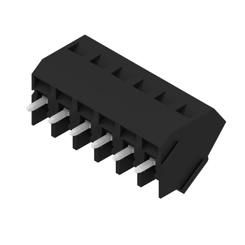 9994360000 - 5.08mm 6-Pole Black PCB Terminal with 3.5mm Solder Pins  (Pack of 50)