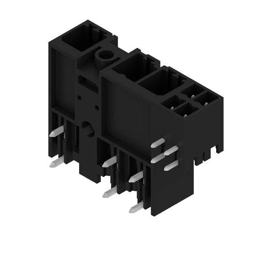 1156230000 - 7.62mm Male PCB Connector, 3-Pole, 90° Angle, Tinned Black  (Pack of 48)