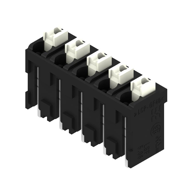 1876290000 - 5.08mm PCB Terminals, Right-Angle, Push-In Connection, Black  (Pack of 175)