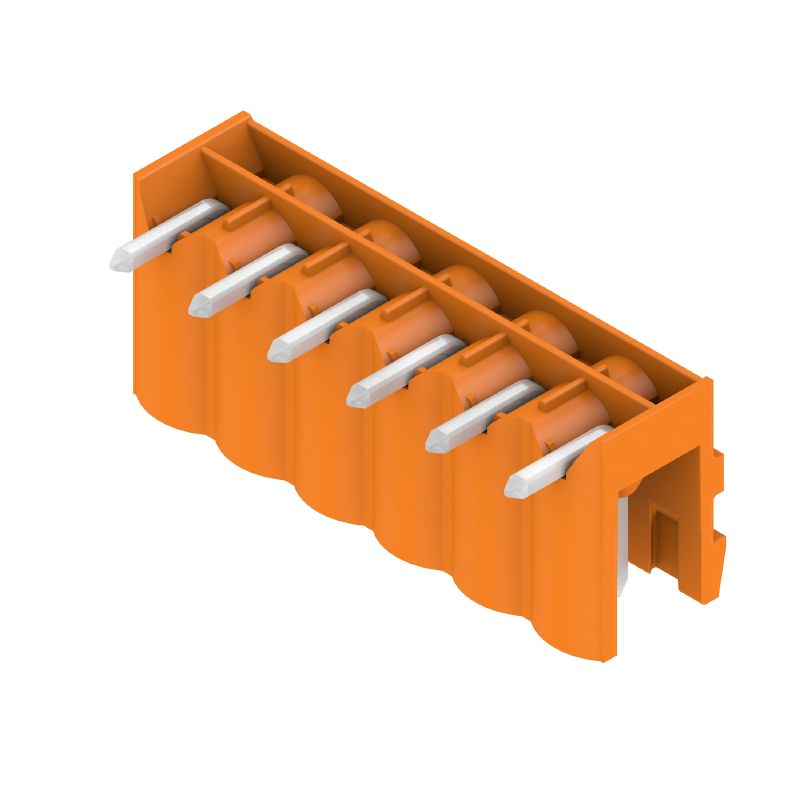 1571170000 - 5.00mm Male PCB Header Connector, 6 Poles, 90-Degree Angle  (Pack of 50)