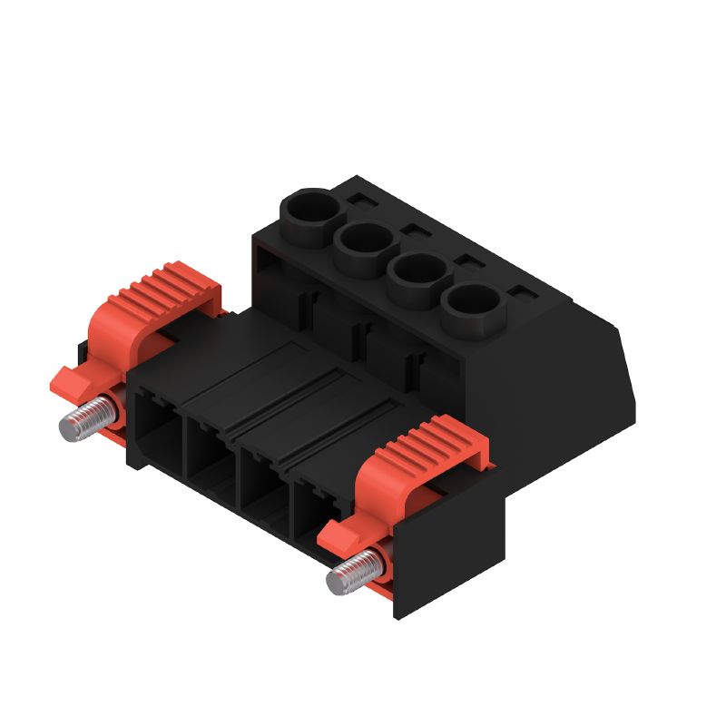 1951010000 - 7.62mm PCB 4-Pole Connector, 180° Clamping Design  (Pack of 100)
