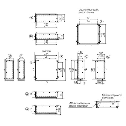 1195120003 - 480mm Stainless Steel Terminal Box for Hazardous Environments