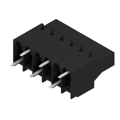 1356880000 - 6.35mm Black Circuit Board Terminals with 6 Poles  (Pack of 48)