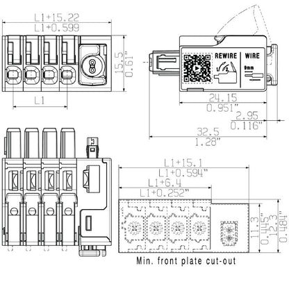 2741780000 - 5mm Pitch 3-Pole Female PCB Connector, Box of 72  (Pack of 72)