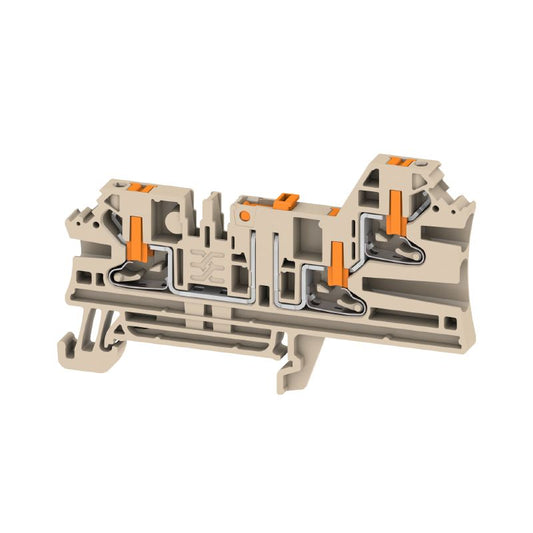 2898700000 - 3 Connection 2.5 mm² Test-Disconnect Terminal with PUSH IN Technology  (Pack of 50)