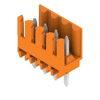 1604940000 - 3.50mm 4-Pole PCB Connector with 4.5mm Orange Pins  (Pack of 100)
