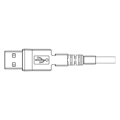 1288820300 - 3m Shielded USB M12 Cable with Gold-Plated Contacts