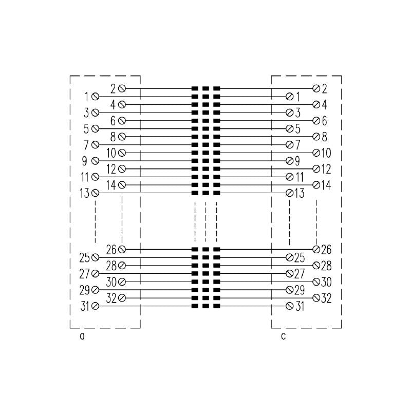 0646660000 - DIN 41612 64-Pole Female Connector, RoHS Compliant
