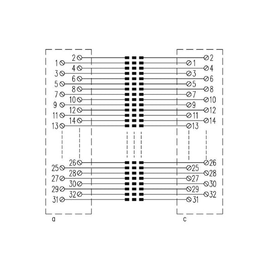 0646660000 - DIN 41612 64-Pole Female Connector, RoHS Compliant