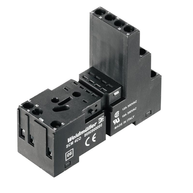 8690900000 - 4CO Relay Socket, 12A, Screw Connections, UL508 Compliant  (Pack of 10)