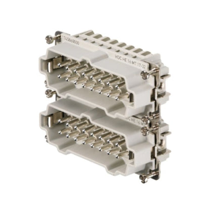 1745860000 - Durable 16-Pole Male Connector, 500V, 16A Tension-Clamp