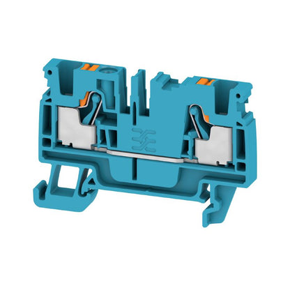 2051210000 - 800V Push-In Feed-Through Terminal, 4mm², Blue  (Pack of 100)