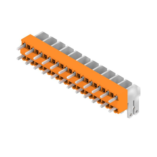 9511510000 - 5.00mm 12-Pole Circuit Board Terminal, 90° Angled, Orange  (Pack of 50)