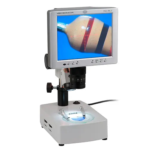 PCE-VM 21 - 10-75x Inspection Camera with LCD for Electronics & Medical Use