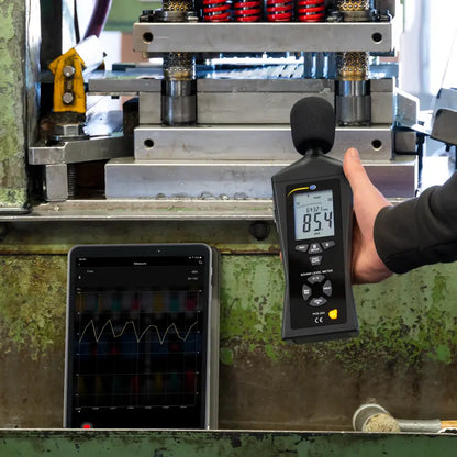 PCE-323 - Bluetooth Decibel Meter, 30-130 dB Range, Live Data Logging