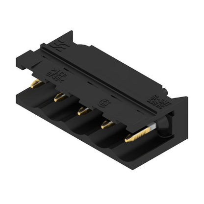 1530880000 - 5-Pole 5.08mm PCB Connector, 90° Angle, Gold-Plated  (Pack of 50)