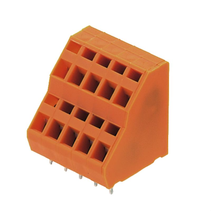 1764830000 - 5.08mm 8-Pole Orange PCB Terminal, 135° Angled Connection  (Pack of 50)