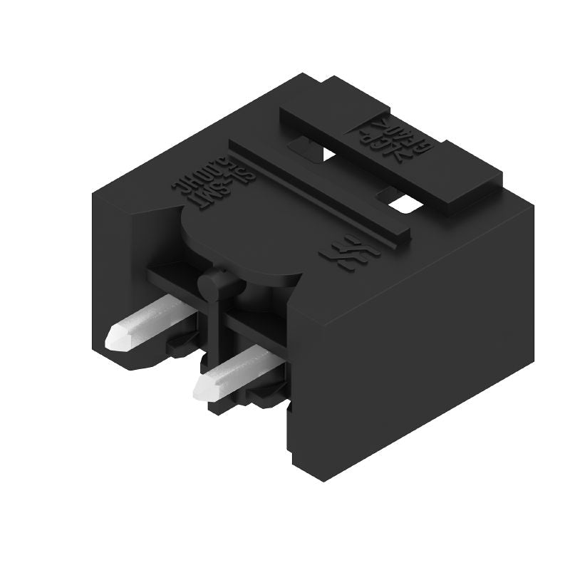 1841160000 - 5mm 2-Pole Black PCB Connector, 180° Orientation  (Pack of 100)
